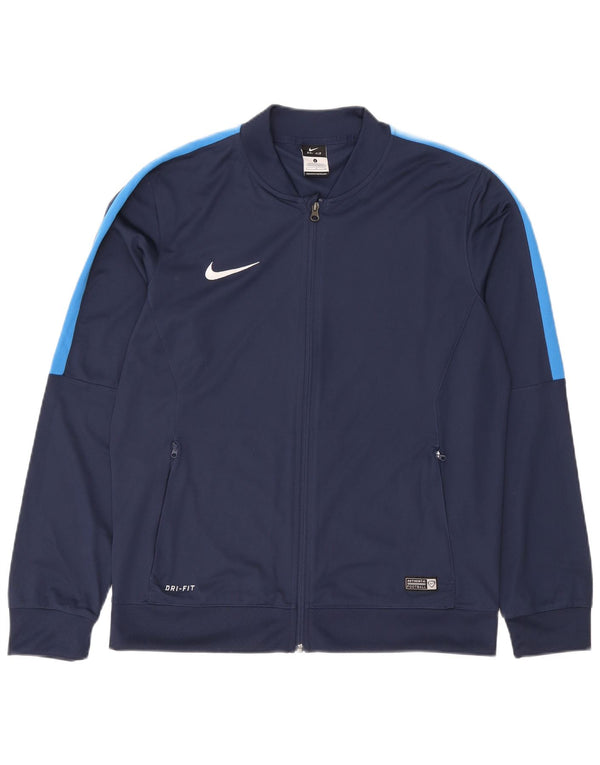 Męska kurtka dresowa Nike Dri Fit, duża, granatowa, z blokami kolorów