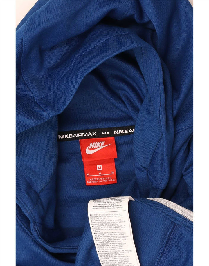 Męski sweter z kapturem Nike Graphic, średni niebieski, bawełniany