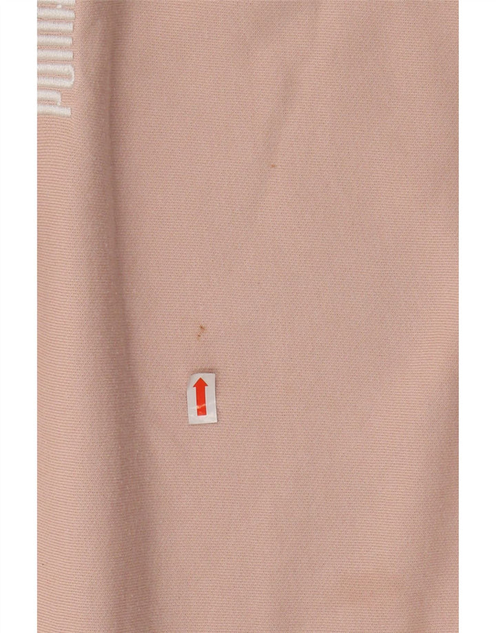 Damski sweter oversize z kapturem PUMA UK 10, mały, różowy, bawełniany