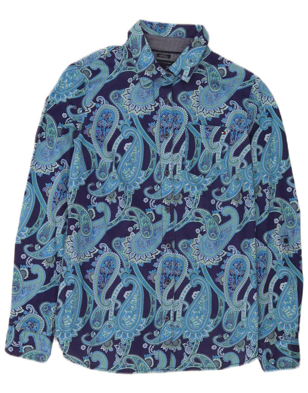 Damska koszula Tommy Hilfiger Classic Fit UK 10 Small Blue Paisley Modern