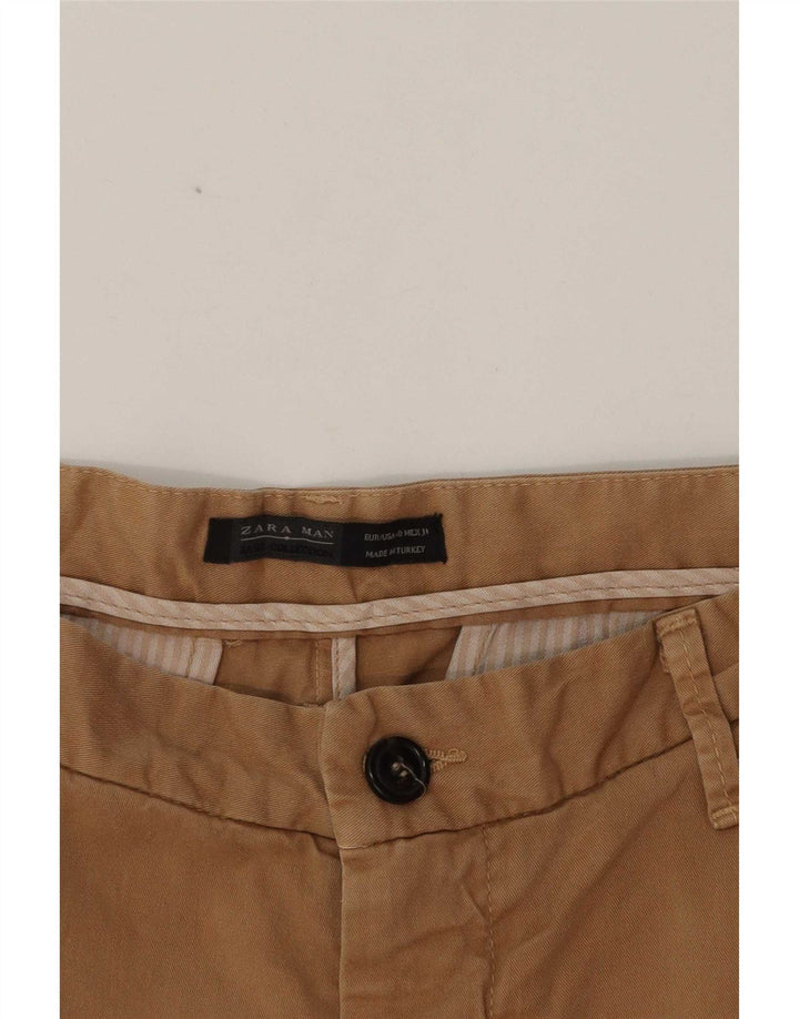 Męskie spodnie chino Zara EU 40 Medium W31 L35 Beżowe