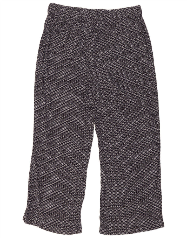 Marks & Spencer Damskie spodnie typu casual z abstrakcyjnym wzorem UK 16, duże W34 L30