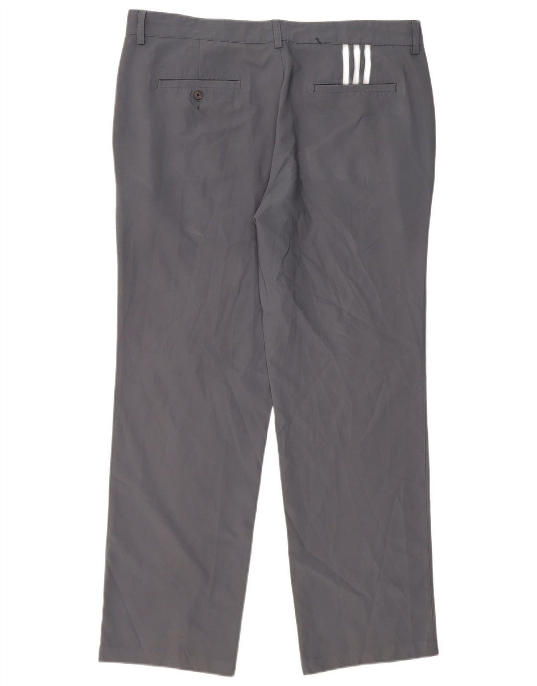 Adidas Męskie Climalite Straight Chino Spodnie W38 L32 Szary Poliester