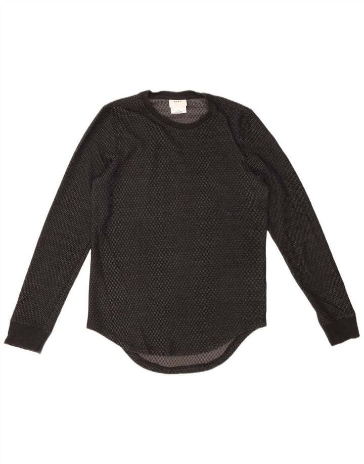 Top męski DKNY z długim rękawem XS, czarny, bawełniany