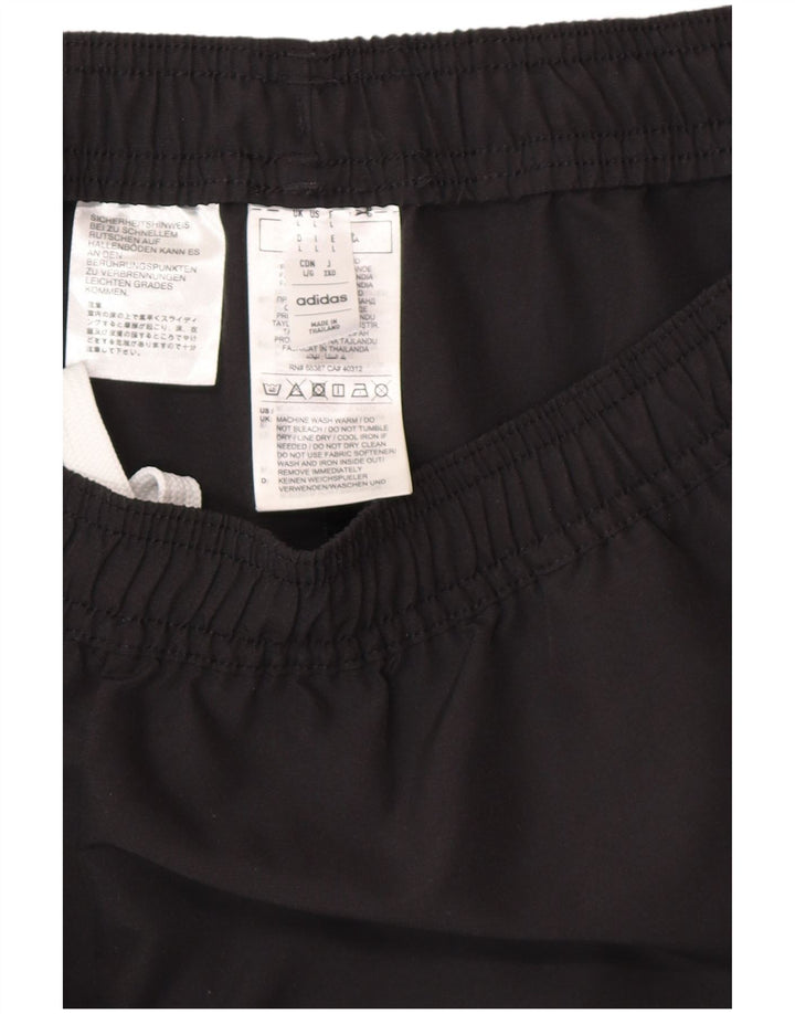 Męskie spodnie dresowe ADIDAS Aeroready, duże, czarne, z poliestru
