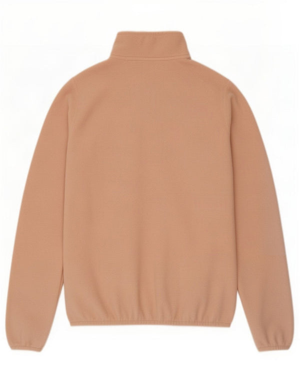The North Face Womens Zip Neck Fleece Jumper UK 10 Small Pink Polyester