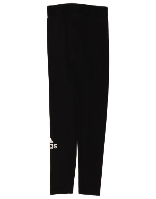 Damskie legginsy Adidas Graphic UK 4/6 XS, czarne, bawełniane