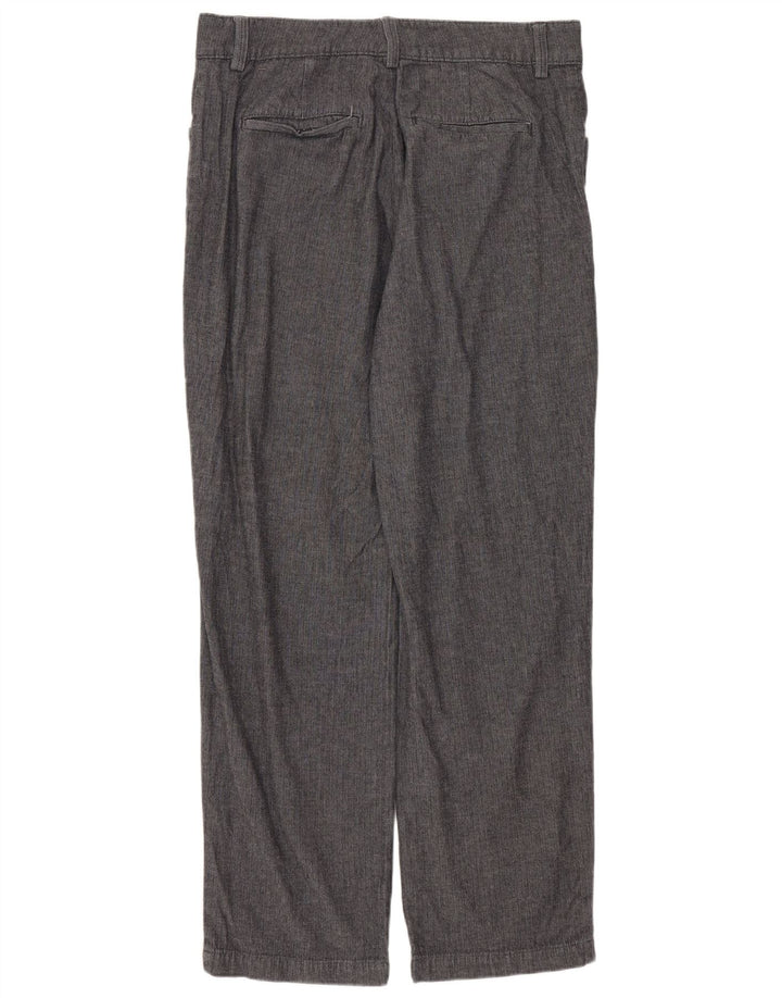 Damskie spodnie Lee z wysokim stanem US 10 Large W30 L29 Szara jodełka