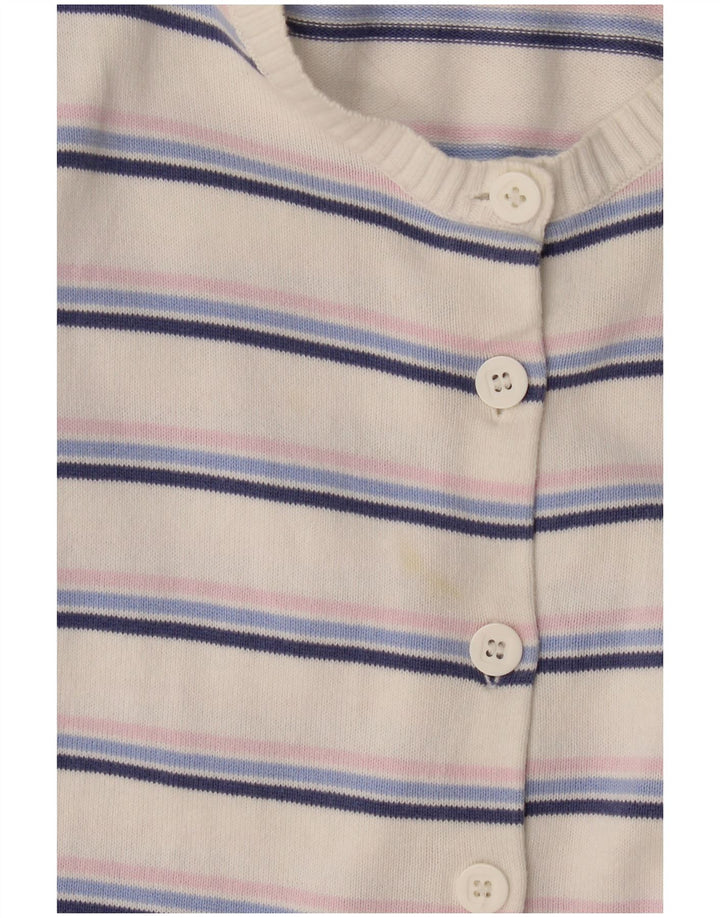 Marks & Spencer Damski sweter rozpinany UK 16, duże, białe paski