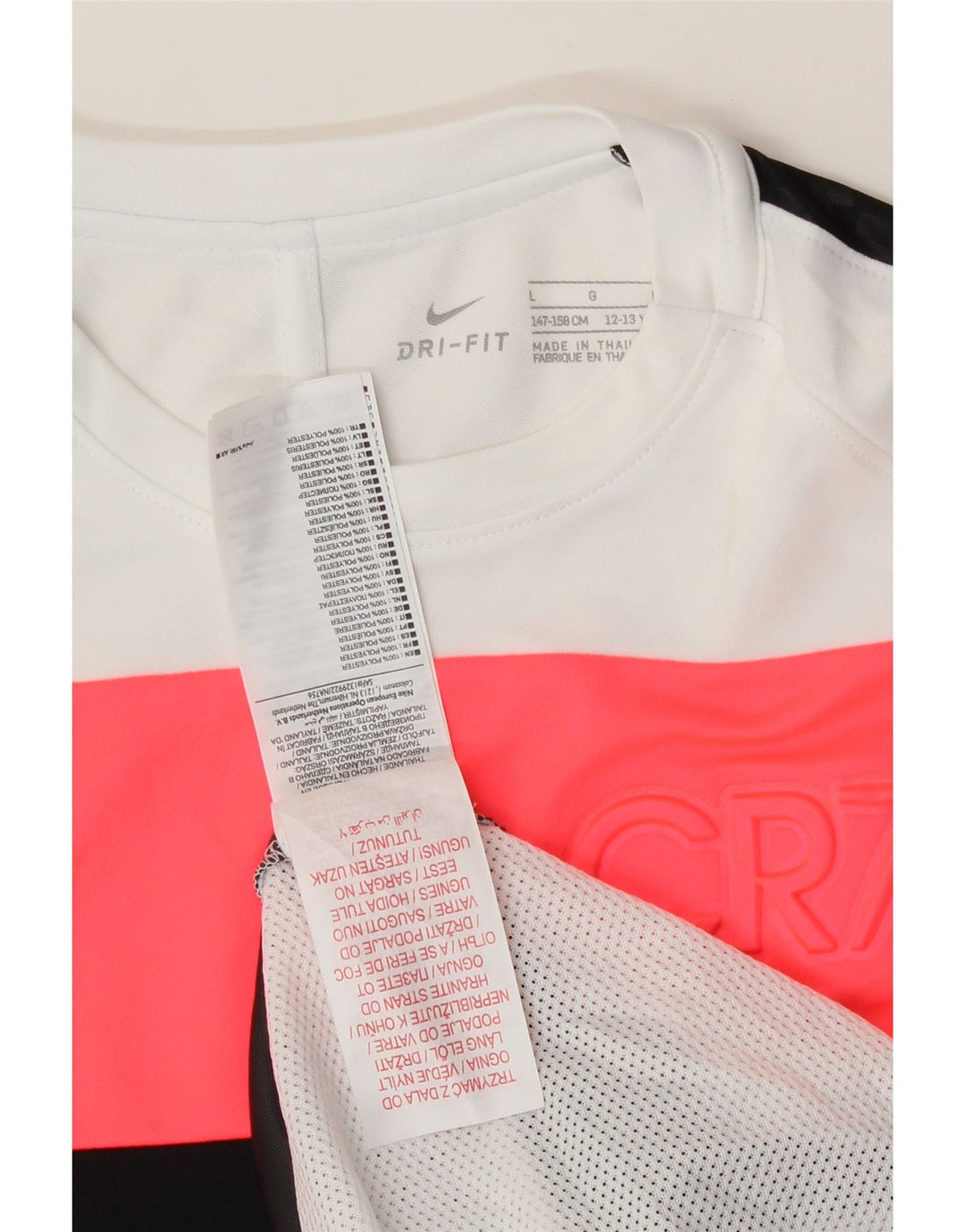 NIKE Boys Dri Fit Graphic T-Shirt Top 12-13 Years Multicoloured Vintage Nike and Second-Hand Nike from Messina Hembry 