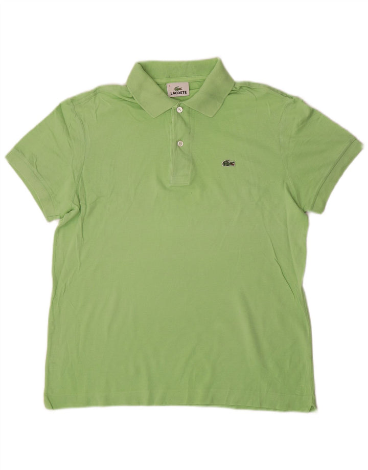 Męska koszulka polo Lacoste, rozmiar 3, mała, zielona bawełna