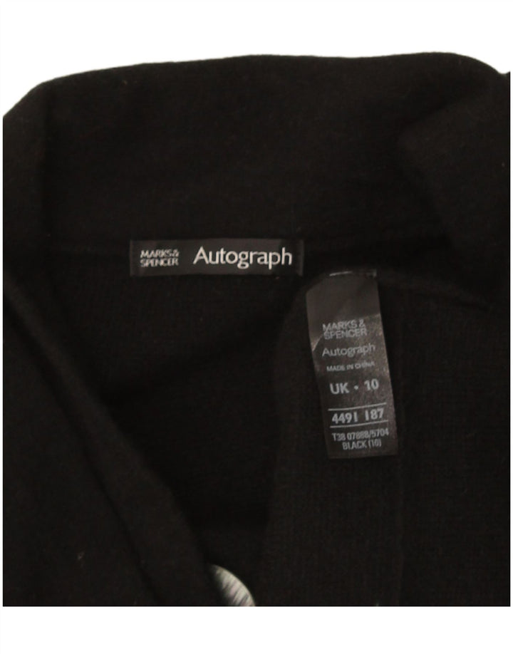 Marks & Spencer Damski sweter z autografem, UK 10, mały, czarny