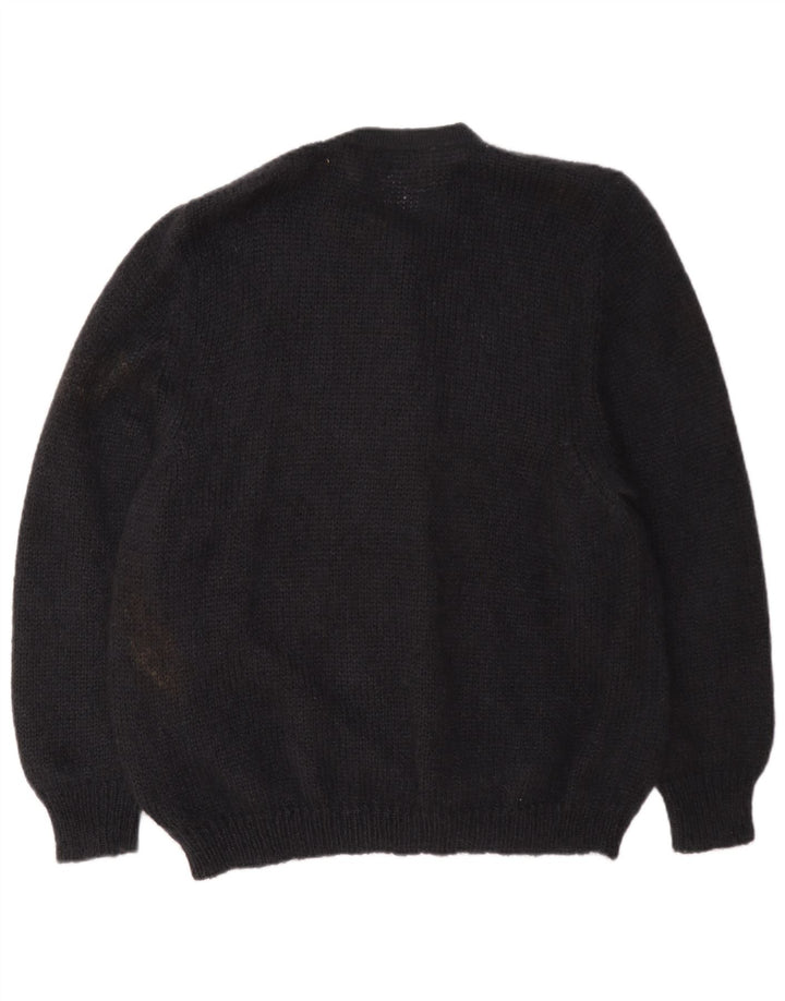 Damski sweter rozpinany Oris EU 48 2XL w kolorze czarnym w kwiaty