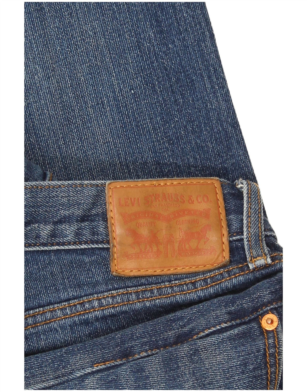 Damskie jeansy Levi's Slim W32 L27 Niebieskie bawełniane