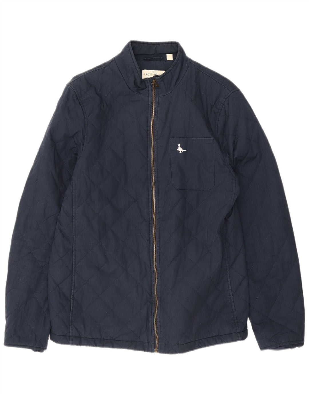 Męska pikowana kurtka Jack Wills UK 38, średni granatowy, bawełniany