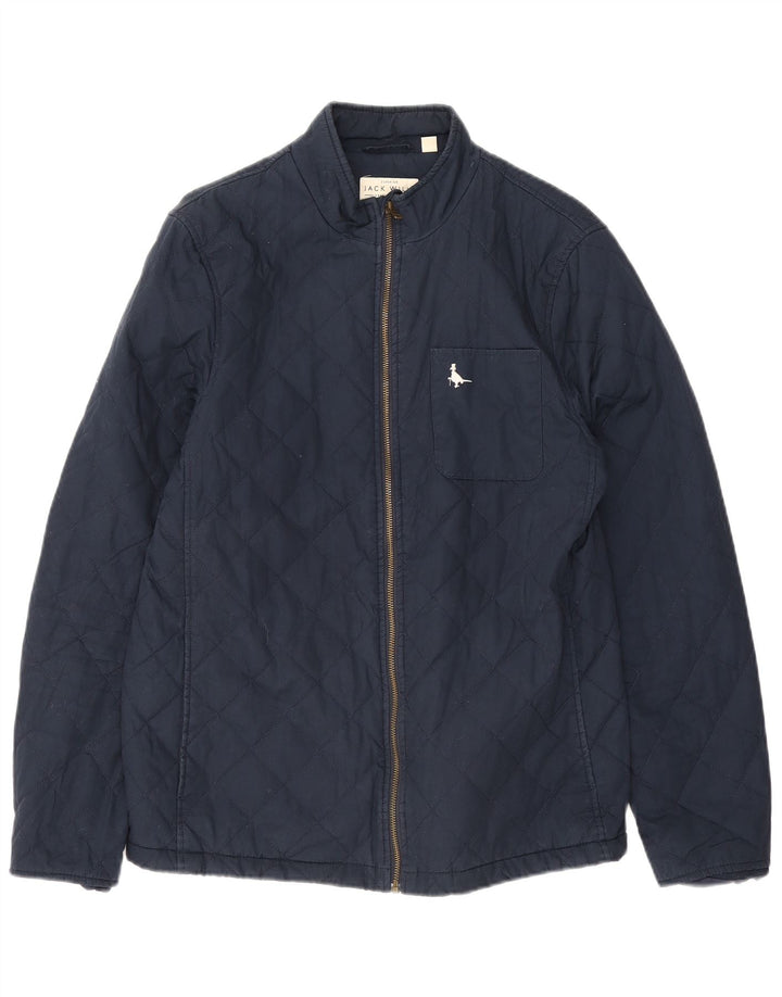 Męska pikowana kurtka Jack Wills UK 38, średni granatowy, bawełniany