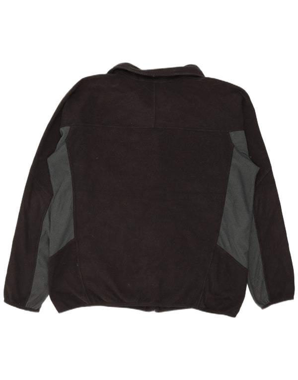 Męska kurtka polarowa Berghaus UK 42 XL, czarny poliester z blokami kolorów