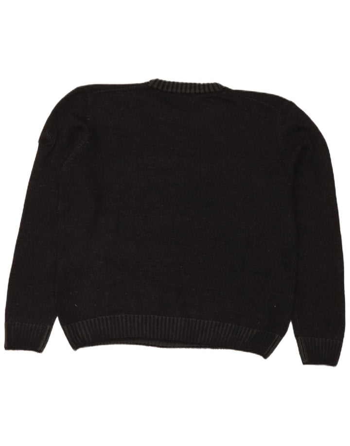 Męski sweter z okrągłym dekoltem LUMBERJACK 2XL Szary akryl