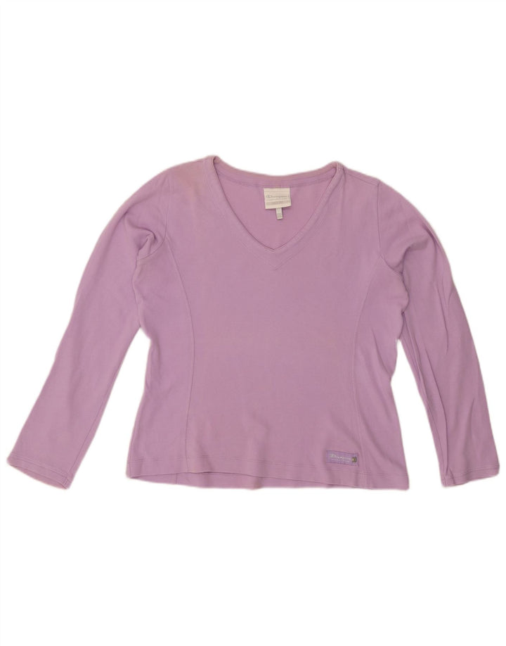 Damski top CHAMPION Easy Fit z długim rękawem, UK 14, średni fiolet