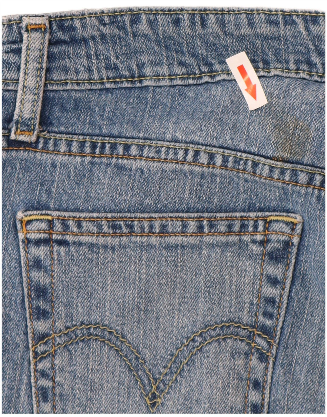 Damskie jeansy Levi's 518 Super Low Bootcut W28 L32 Niebieska bawełna