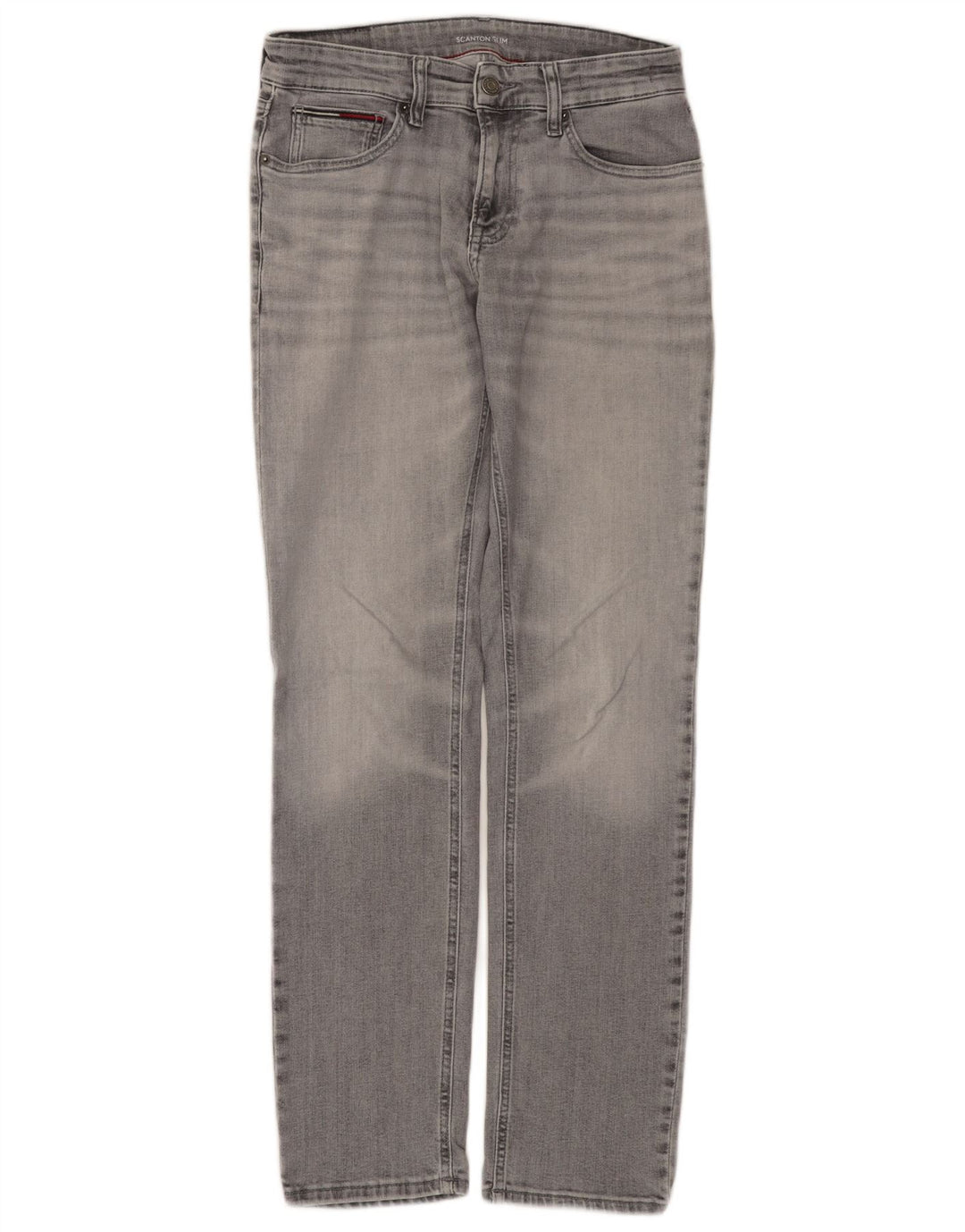 TOMMY HILFIGER Męskie jeansy Scanton Slim W30 L32 Szara bawełna