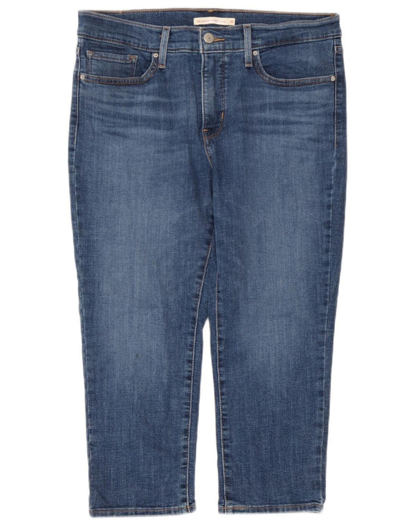 Damskie jeansy Levi's 311 Shaping Skinny Capri W30 L21 Niebieska bawełna