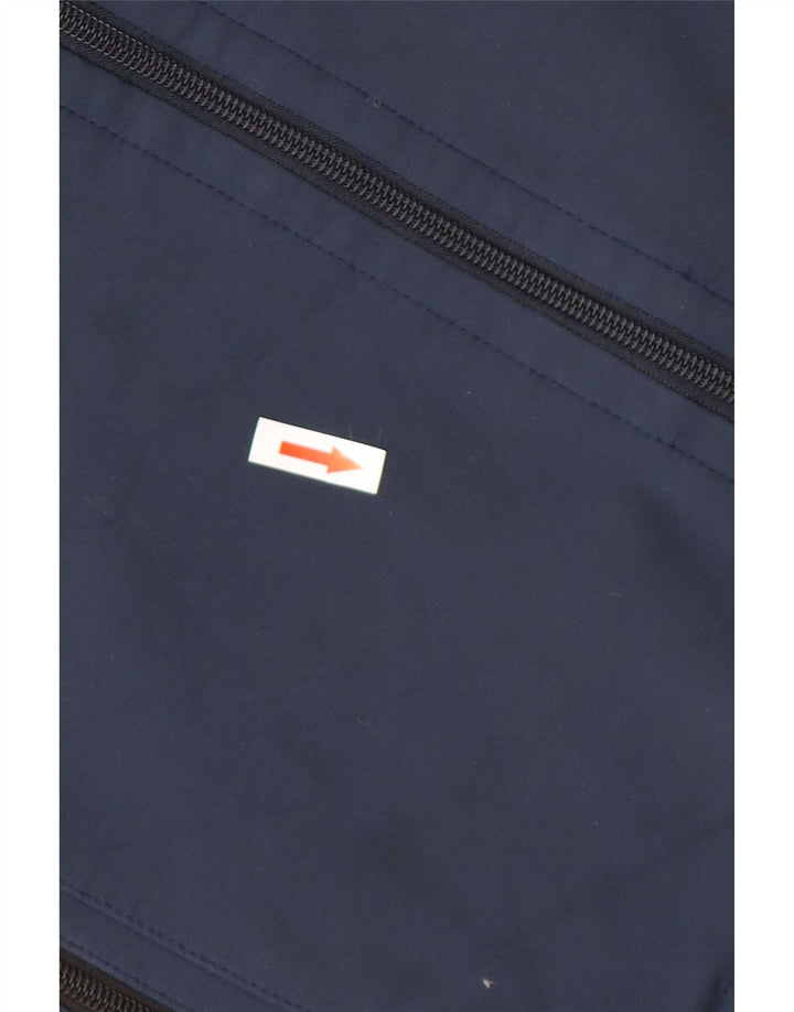 Męska kurtka wiatrówka Jack Wolfskin UK 40, duża, granatowa, poliestrowa