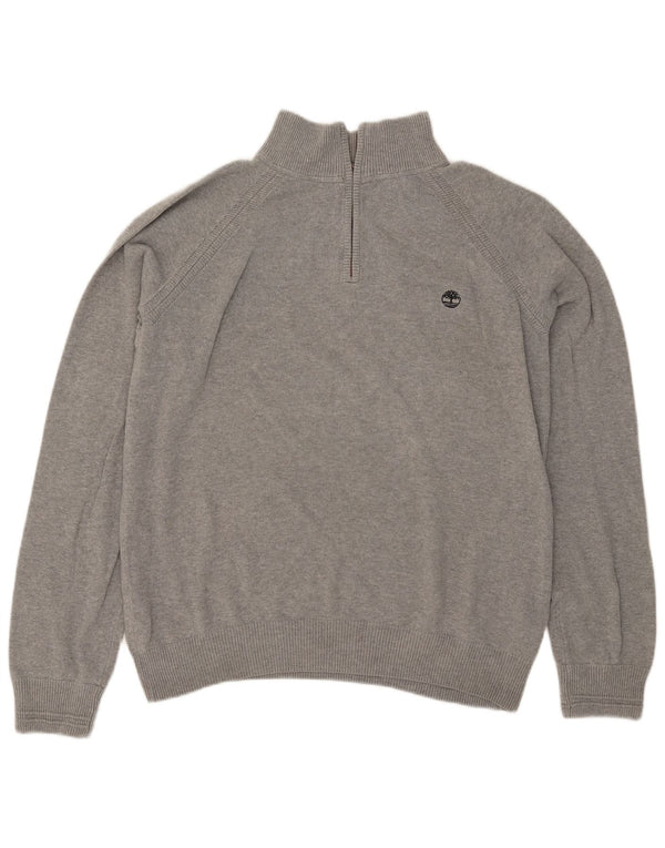 Męski sweter TIMBERLAND o regularnym kroju i zapinanym na zamek XL, szary