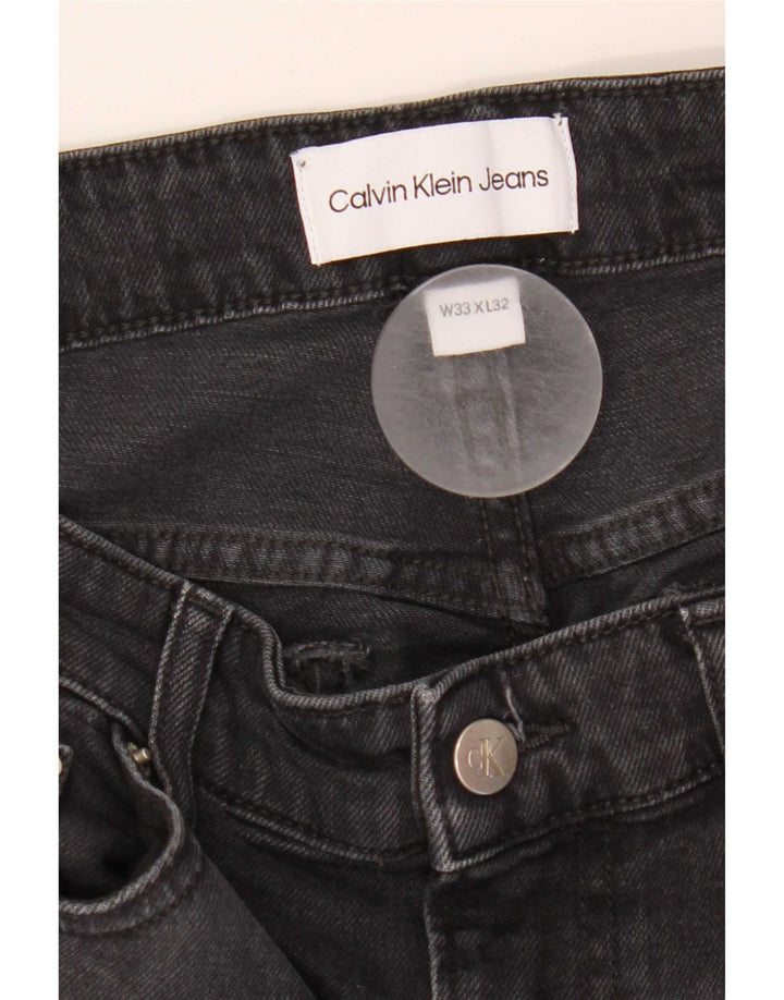 Męskie jeansy Calvin Klein W33 L32 Czarne bawełniane