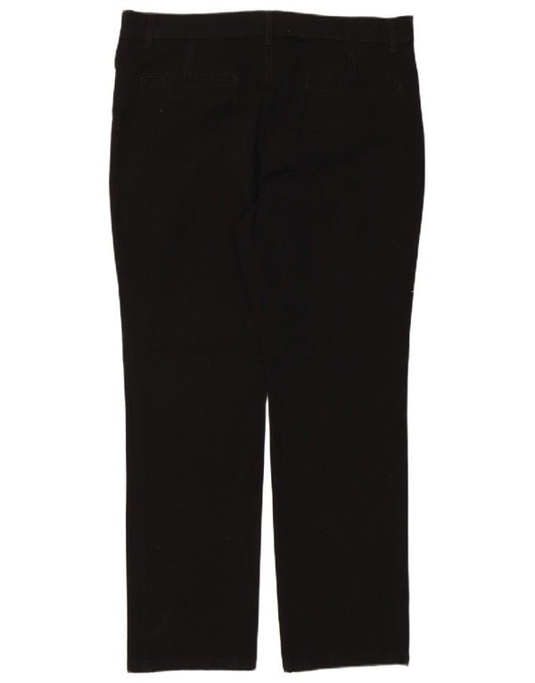 Marks & Spencer Damskie proste spodnie codzienne UK 18 XL W38 L30 Czarne