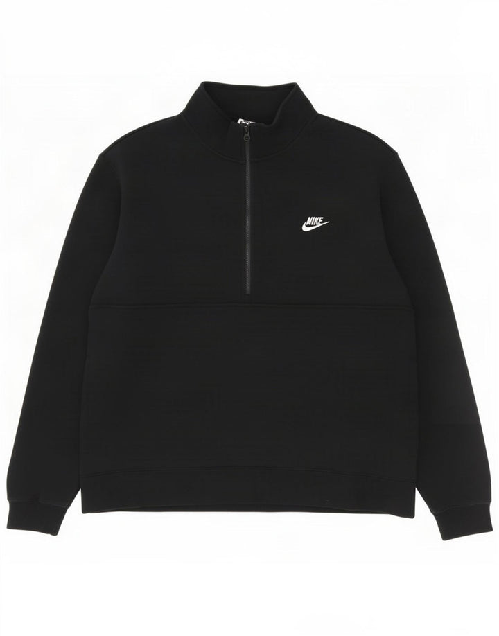 Męski sweter z zamkiem błyskawicznym Nike, 2XL, czarny, bawełniany