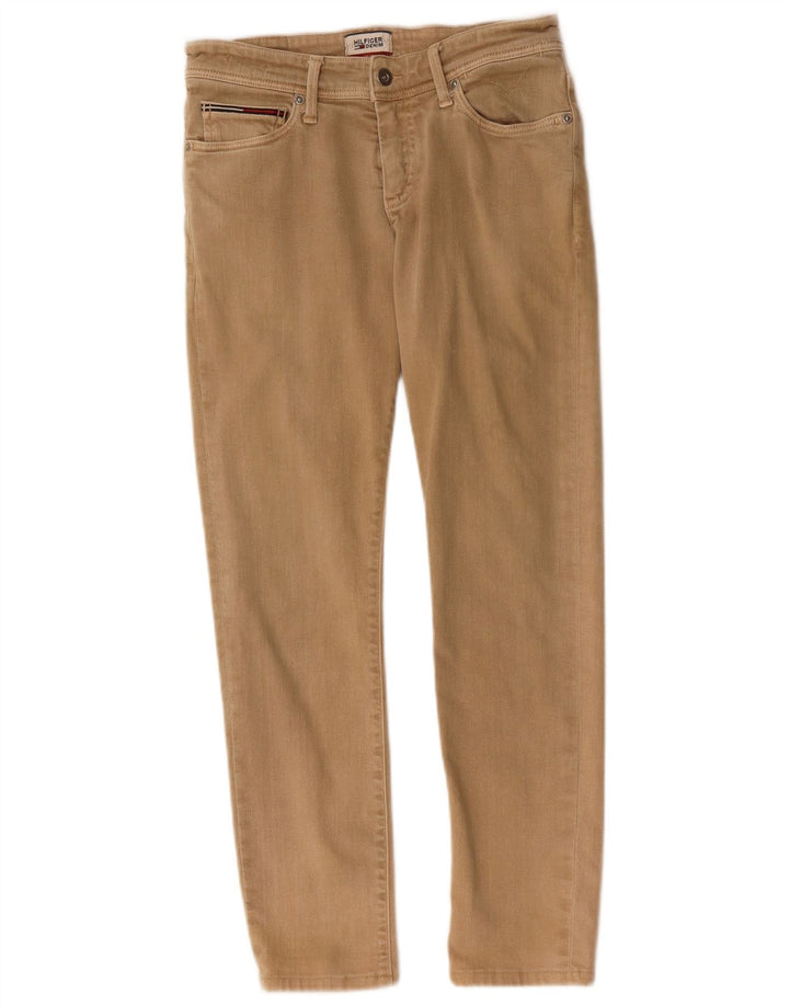 TOMMY HILFIGER Womens Slim Jeans W29 L27  Beige Cotton