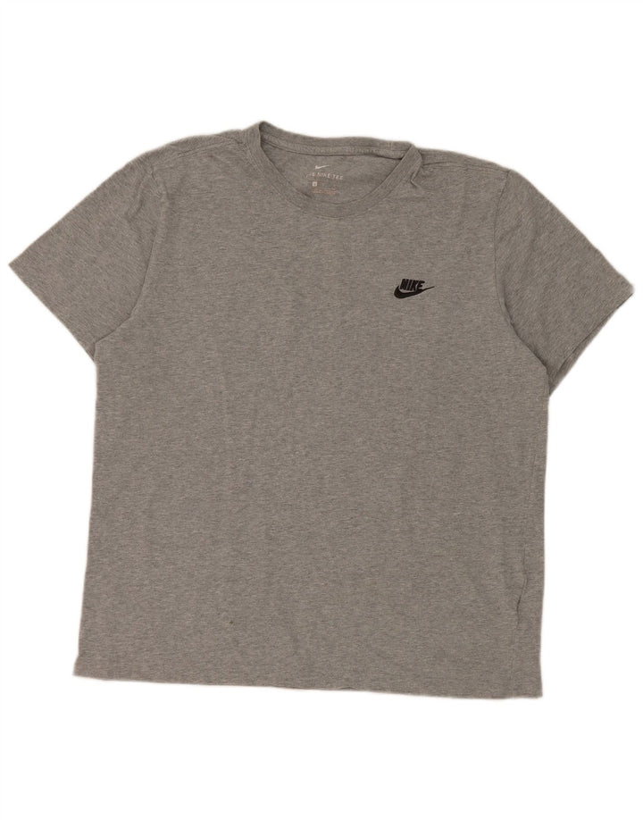 Męski T-shirt Nike, duży, szary, bawełniany