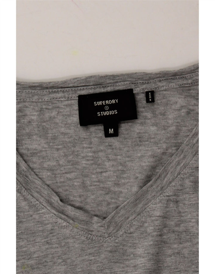 SUPERDRY Mens T-Shirt Top Medium Grey Vintage Superdry and Second-Hand Superdry from Messina Hembry 
