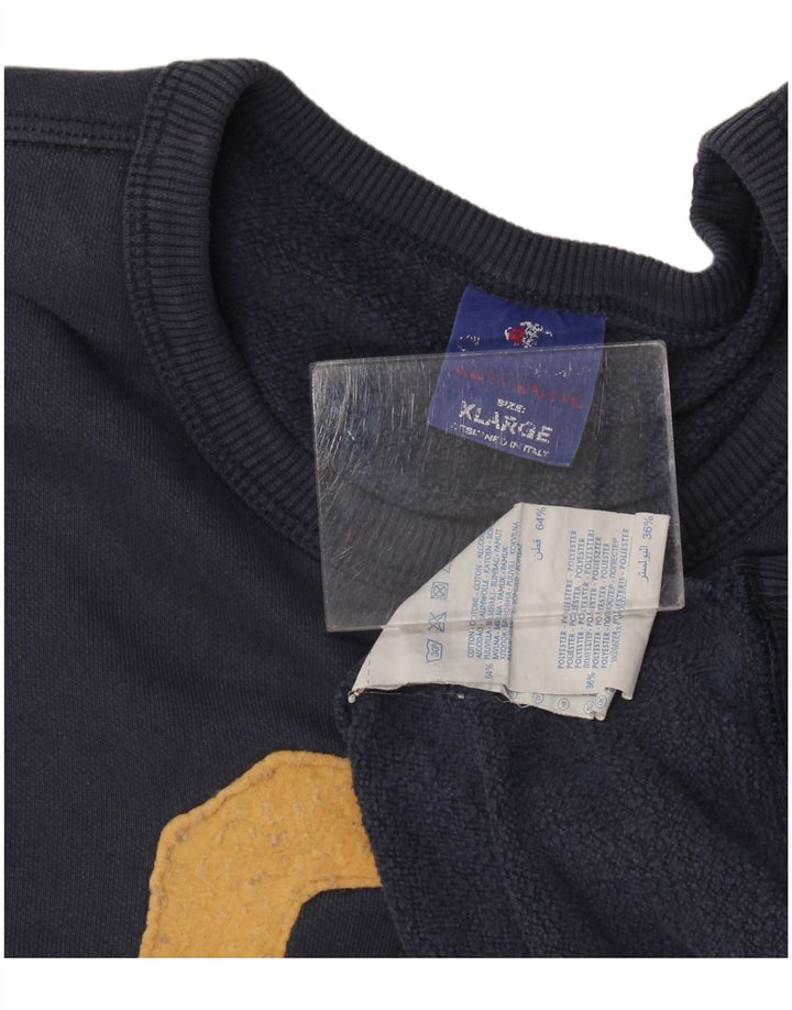 Męska bluza z grafiką Champion XL, granatowa, bawełniana