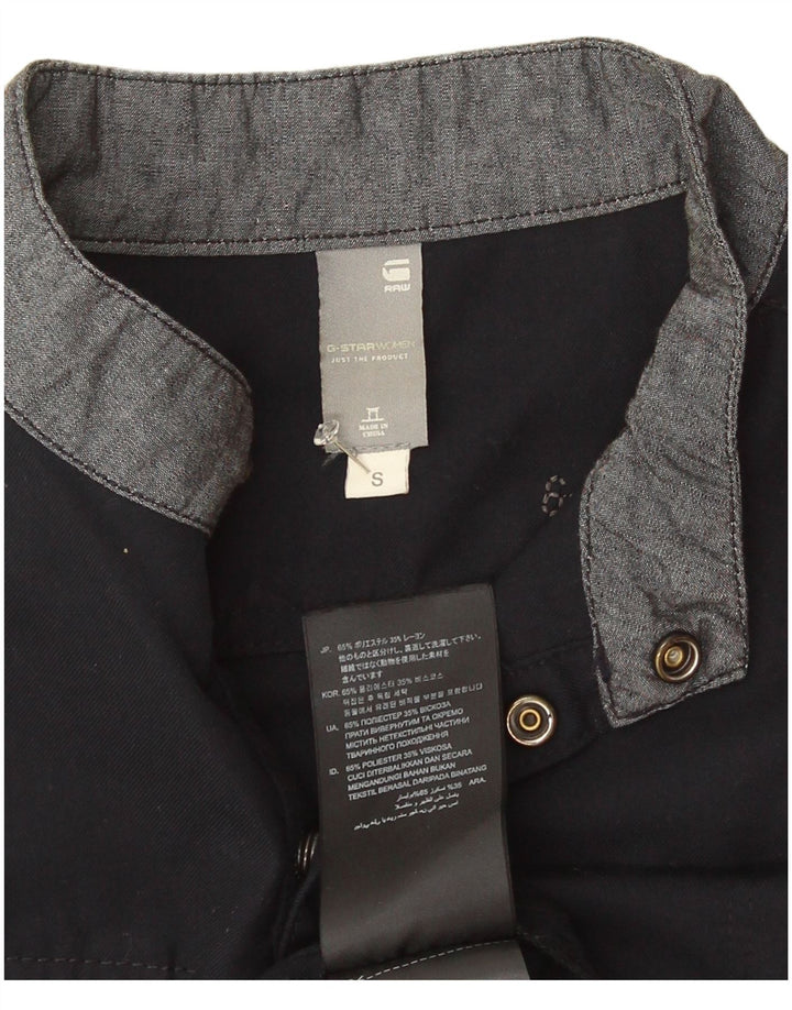 Damska sukienka o linii A bez rękawów G-Star UK 8, mały granatowy poliester