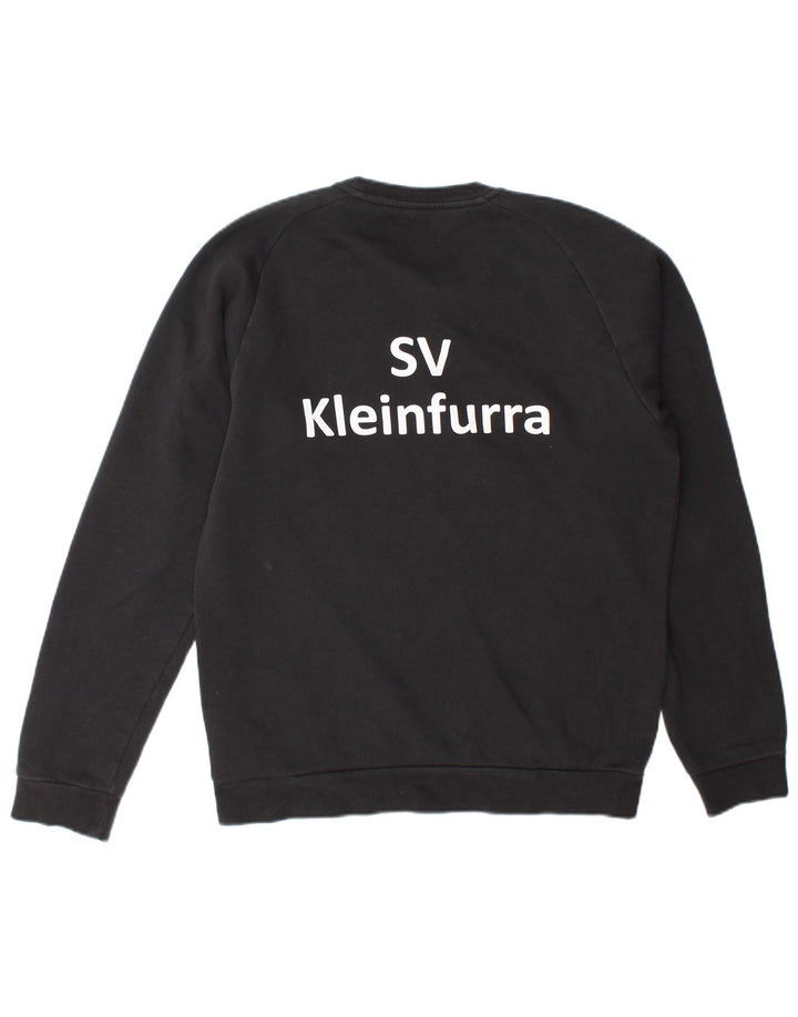 Męska bluza Adidas z grafiką, średnia czarna bawełniana