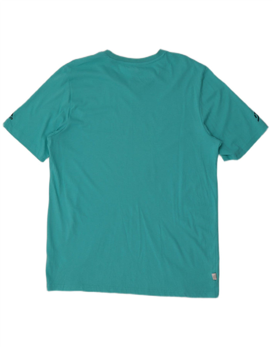 Męska koszulka z grafiką Adidas, duża, niebieska, z poliestru