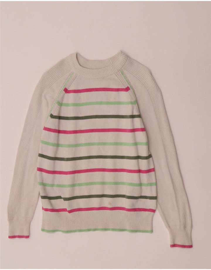 Marks & Spencer Damski sweter z dekoltem w łódkę, UK 10, mały, w kolorze złamanej bieli