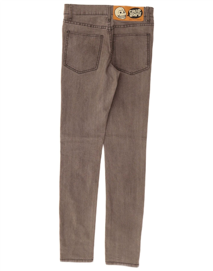 TANIE Dżinsy damskie Skinny W27 L32 Szara bawełna MONDAY