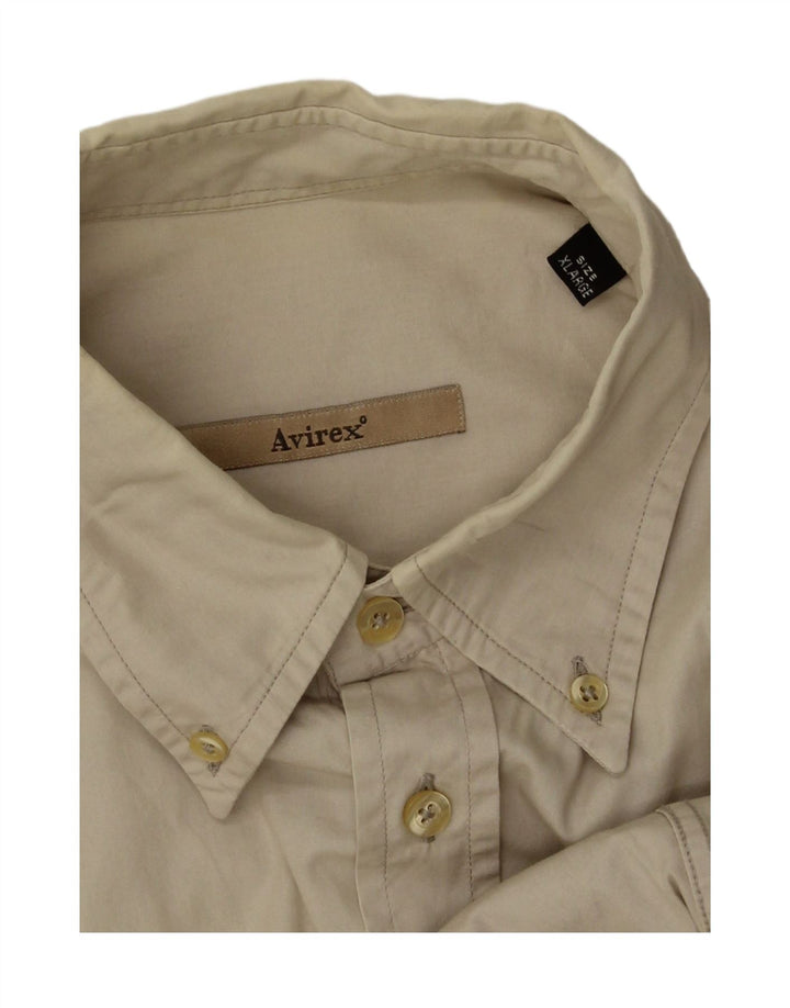 AVIREX Mens Shirt XL Beige Vintage Avirex and Second-Hand Avirex from Messina Hembry 