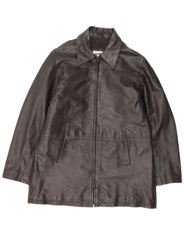 CONBIPEL Męska kurtka skórzana IT 44 XS Czarna skóra