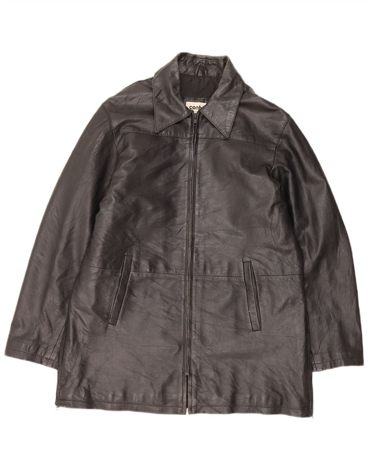 CONBIPEL Męska kurtka skórzana IT 44 XS Czarna skóra