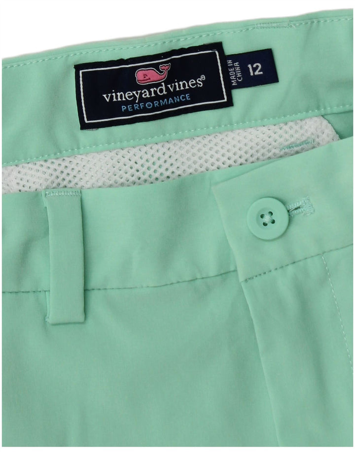 VINEYARD VINES Boys Chino Shorts 11-12 Years W26  Green Polyester