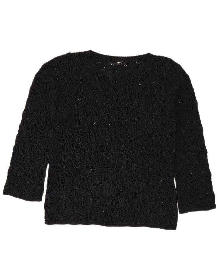 Sweter damski Emme z dekoltem w łódkę UK 14, średni czarny