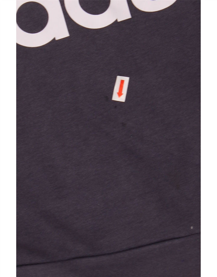 Bluza chłopięca ADIDAS z grafiką, 13-14 lat, granatowa, bawełniana