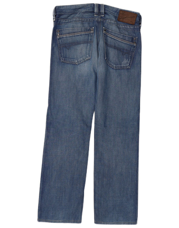 DIESEL Męskie proste dżinsy Timmen W32 L31 Niebieskie bawełniane