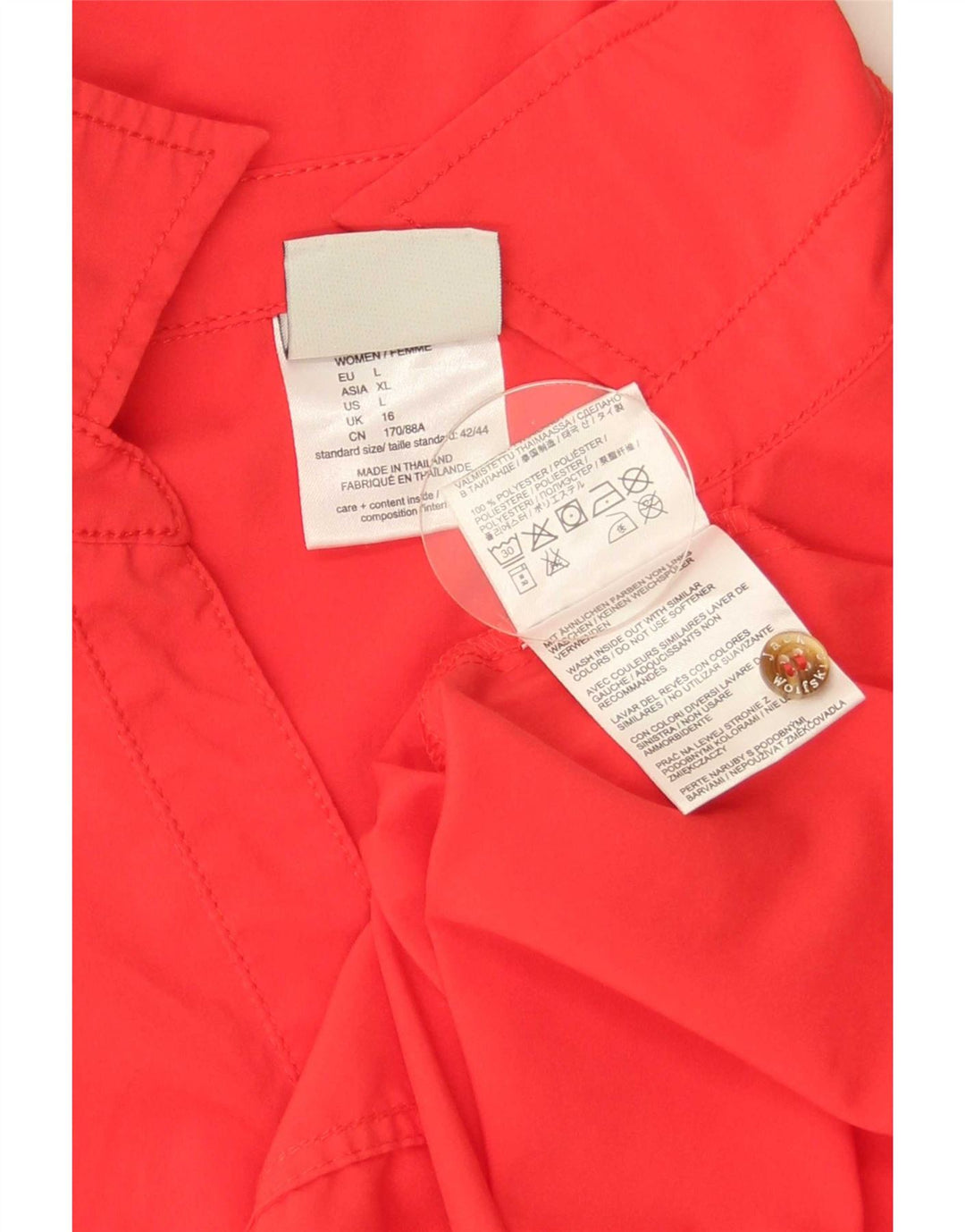 Damska sukienka bez rękawów Jack Wolfskin UK 16, duży, czerwony poliester