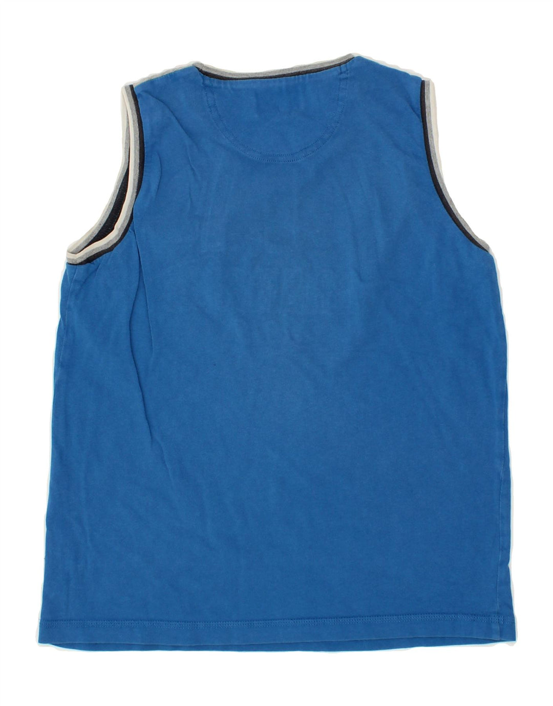 CHAMPION Boys Graphic Vest Top 11-12 Years Large  Blue Colourblock Vintage Champion and Second-Hand Champion from Messina Hembry 