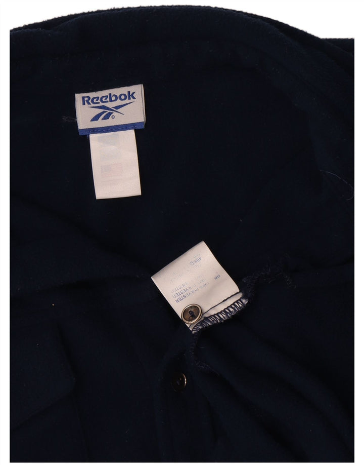 Męska koszula polarowa Reebok, duża, granatowa, z poliestru